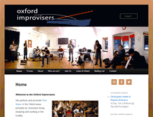 Tablet Screenshot of oxfordimprovisers.com
